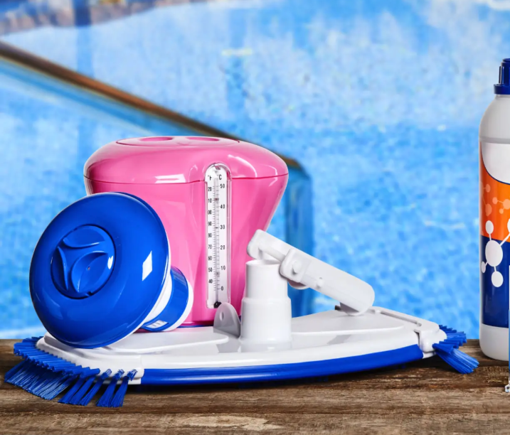 Poolside Renos pool cleaning tools and maintenance equipment